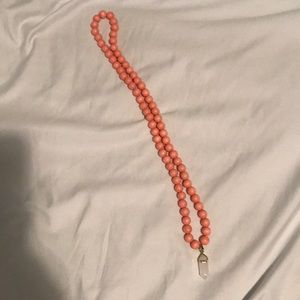 Beautiful wood bead necklace.